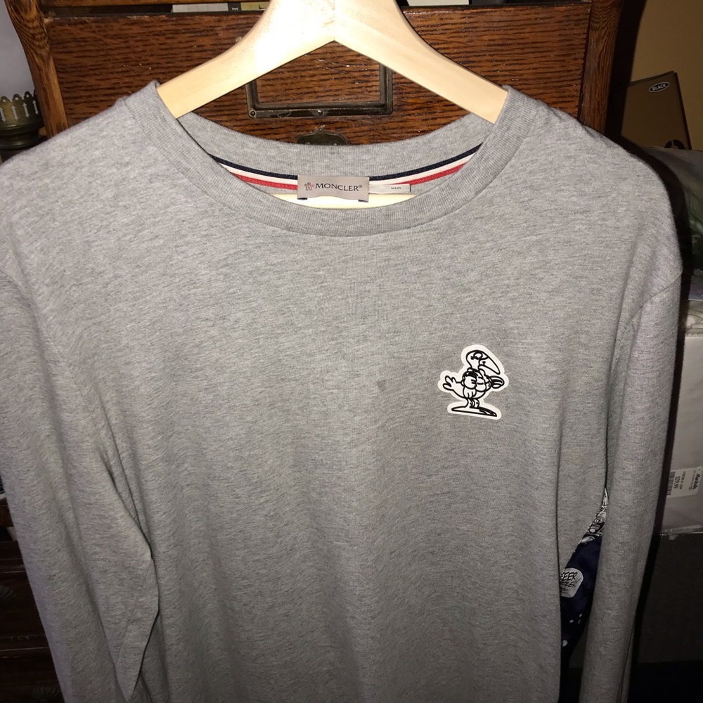 Moncler grey long tee